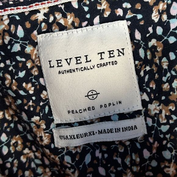 5 for $25🔥Level Ten Peached Poplin Button Front Shirt XL - Picture 3 of 7
